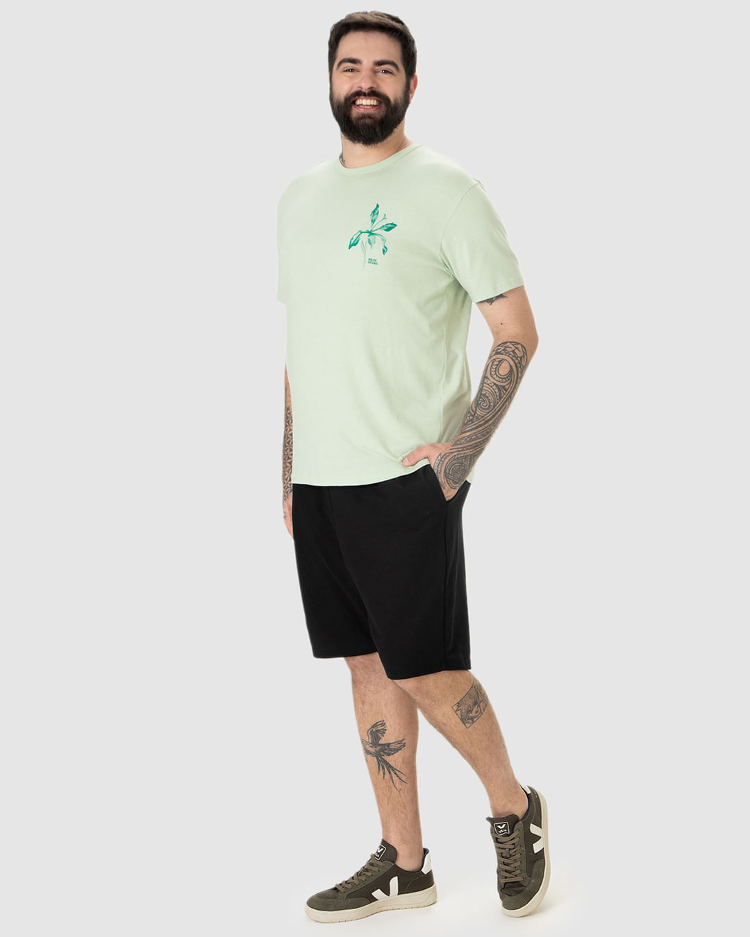 Bermuda Básica Masculina Plus Size Cadarço Frontal Em Moletom