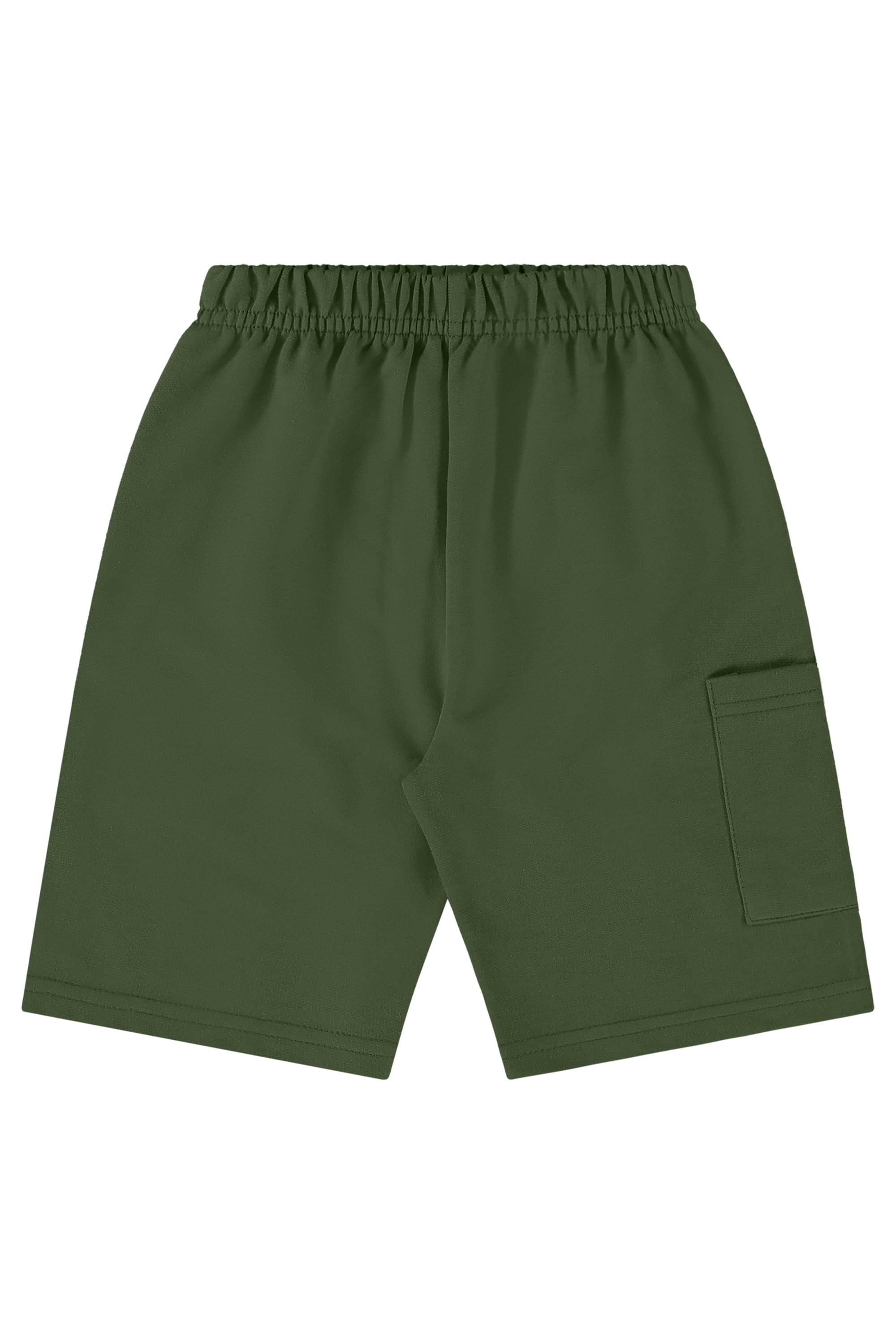 Bermuda Infantil em Moletom para Menino (Verde) Bee Loop