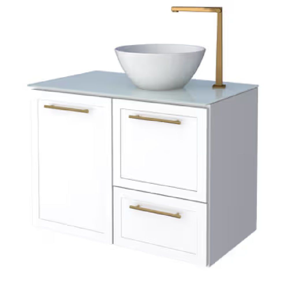 Armário Banheiro 80cm Jambo Branco - P102852 - COZIMAX