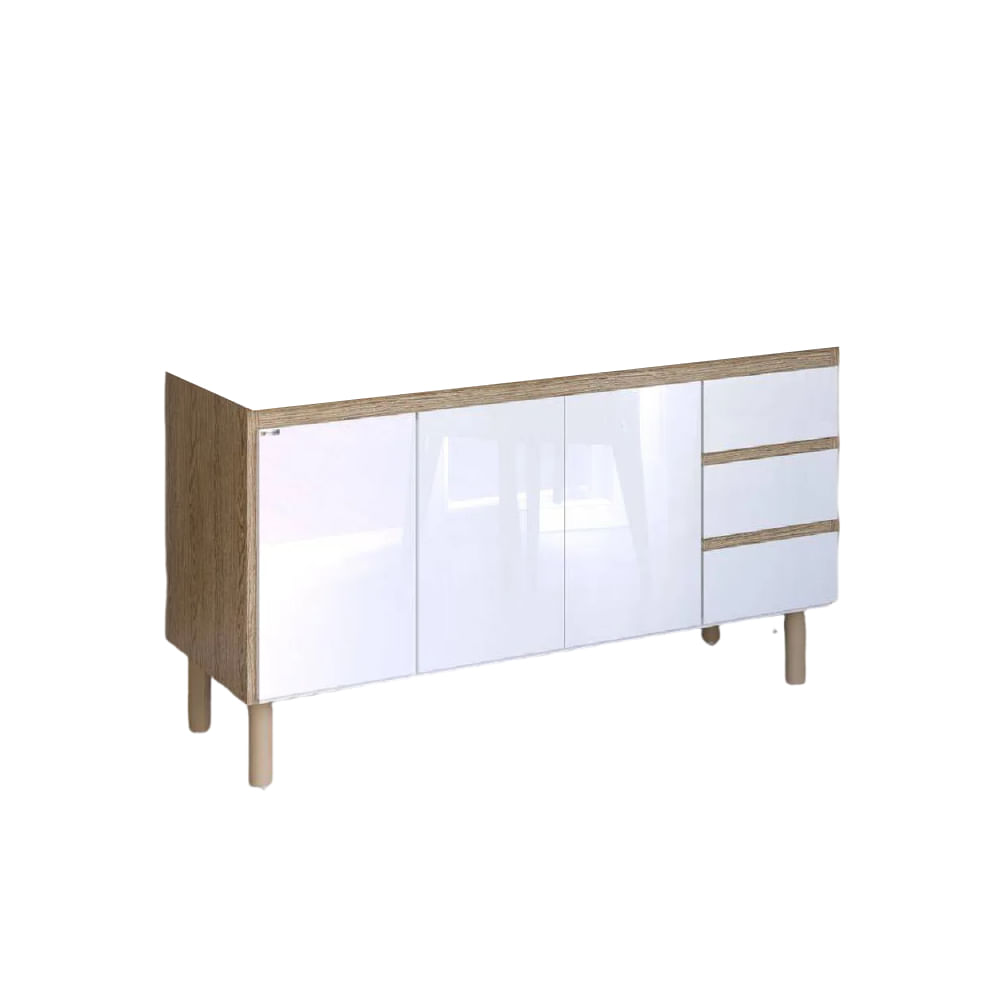 Armário de Cozinha 144,2cm Atenas Sem Pia Branco - 584302 - A.J. RORATO