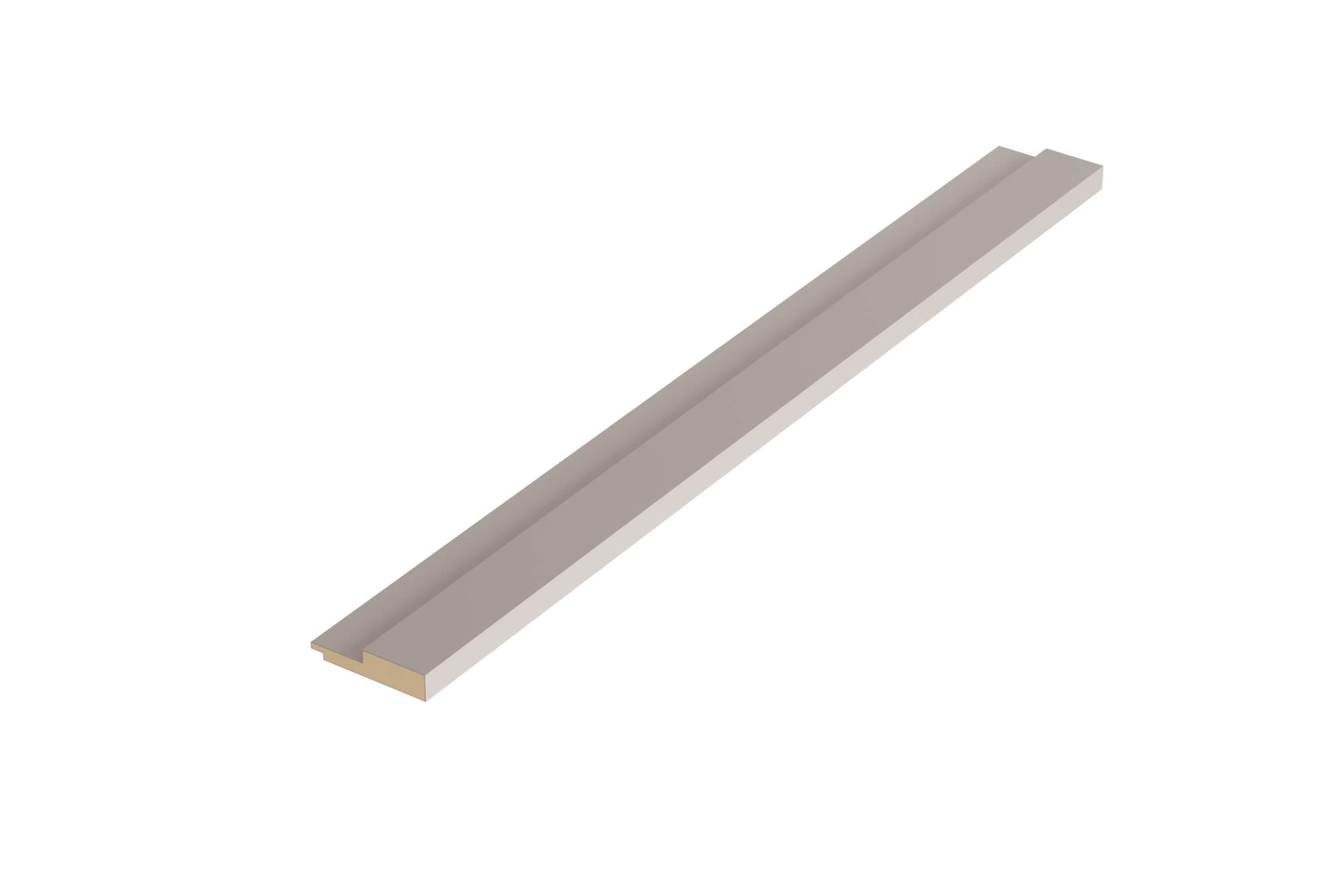 Acabamento Ripado Macho RU 270x5,5cm Fumê Eucatex