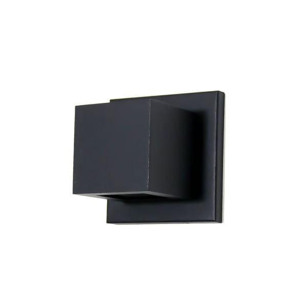 Arandela Alumínio Quadrada Flash 958 Preto Ideal