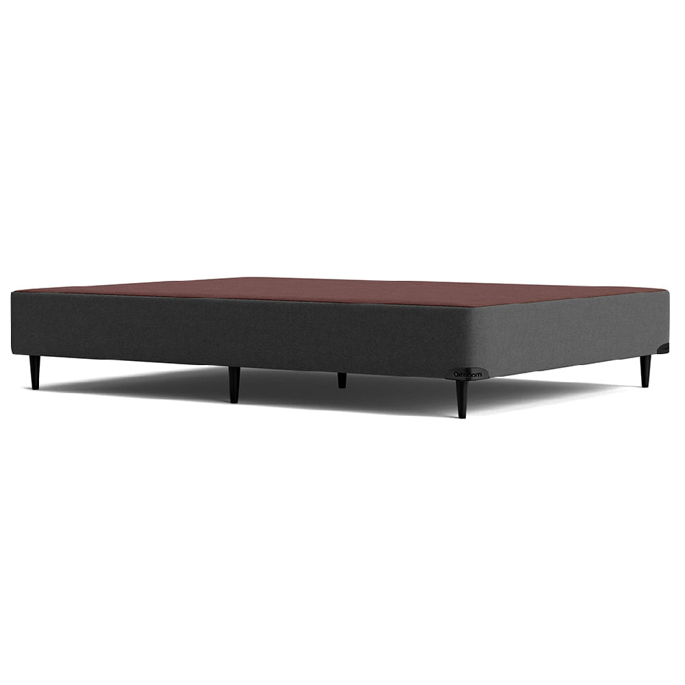 Base Sommier Camurça Cinza Casal 138x188x23cm - 1051611851 - ORTOBOM