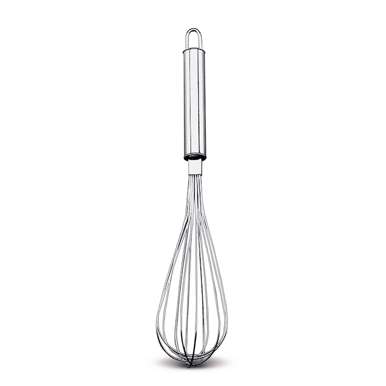 Batedor Manual Fouet Profissional Brinox Top Pratic 36 cm Aço Inox