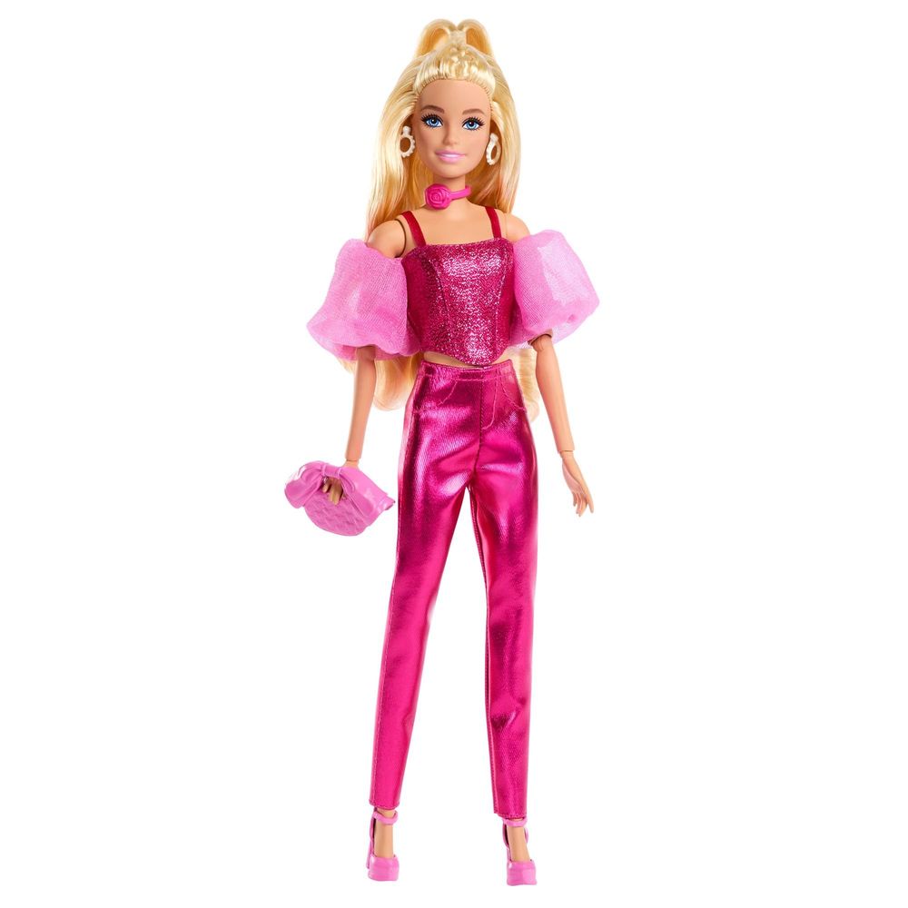 Barbie Deluxe Style Loira e Conjunto Rosa Metálico - Mattel