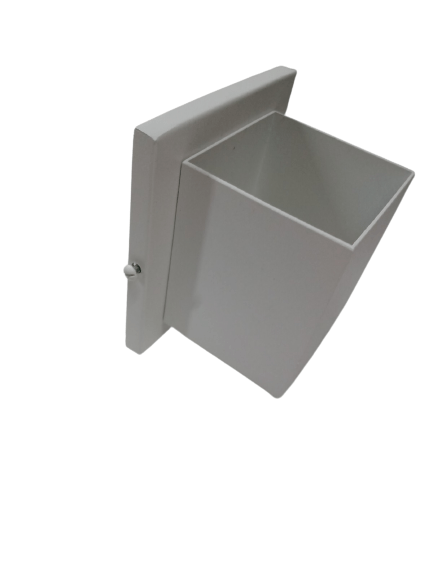 Arandela AR-248/10A Box Aluminio Interno Halopin Branca - Belly Lustre