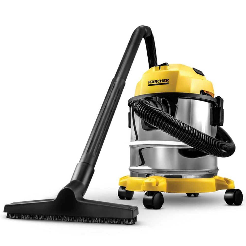 Aspirador de Pó e Água WDL 1S 1700 Watts 12 Litros em Aço Inox 220 Volts - 10983510 - KARCHER