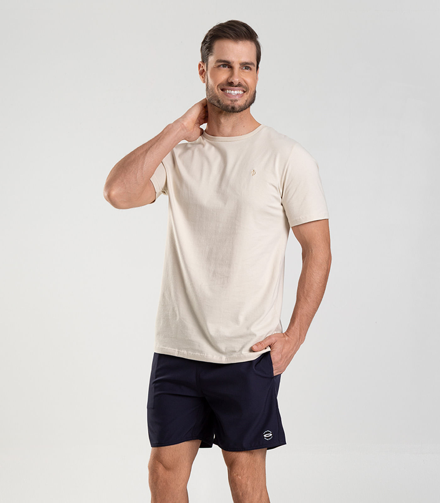 Bermuda Masculina Lisa De Microfibra Long Bong Azul