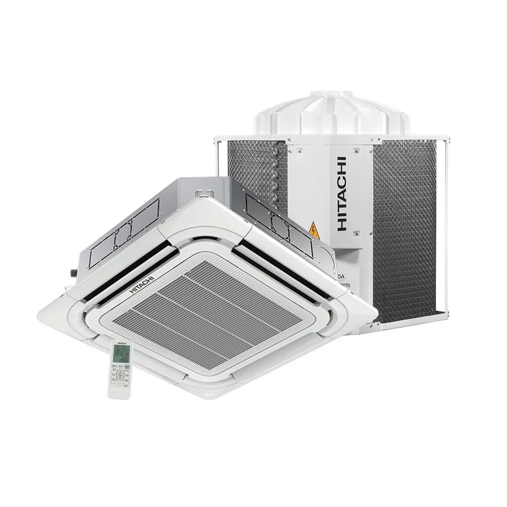 Ar Condicionado Split Cassete 4 Vias AirCore 500 Hitachi 55000 BTU/h Frio Trifásico SCI60I5F – 220 Volts