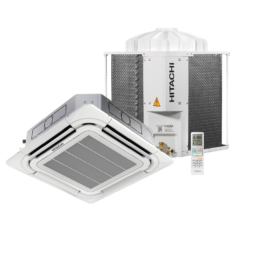 Ar Condicionado Split Cassete 4 Vias Hitachi AirCore 500 55000 BTU/h Frio Trifásico SCI60I5F – 220 Volts