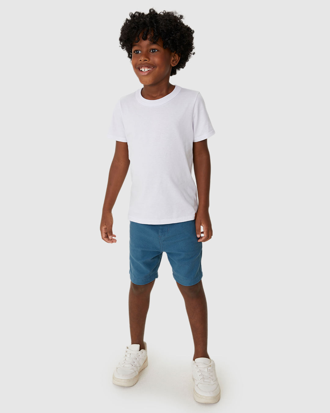 Bermuda Infantil Menino Chino Cadarço Funcional Em Linho Malwee Kids