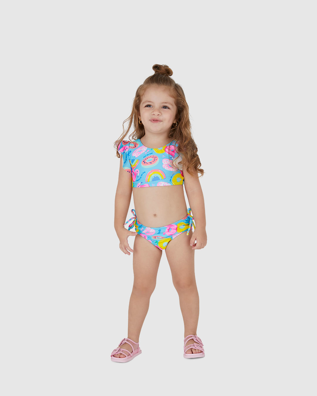 Biquíni Infantil Menina Dia De Sol! Em Malha UV50+ Malwee Kids