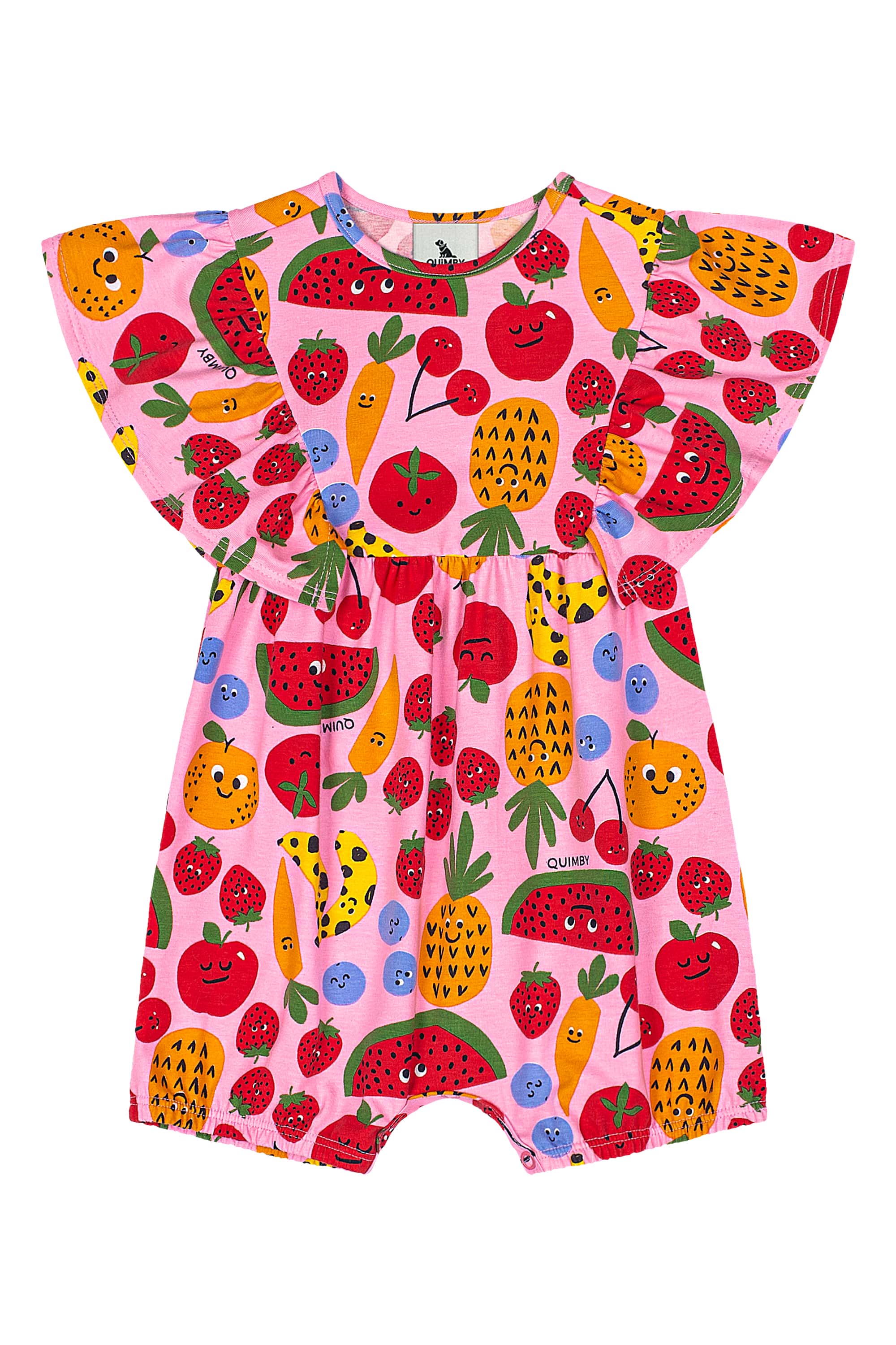 Banho de Sol de Frutinhas para Bebê Menina (Rosa) Quimby
