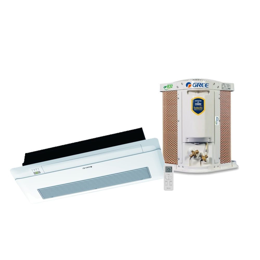 Ar Condicionado Cassete 1 Via Inverter Gree 22000 BTU/h Frio Monofásico GKC22DA-D6DNA1A - 220 Volts