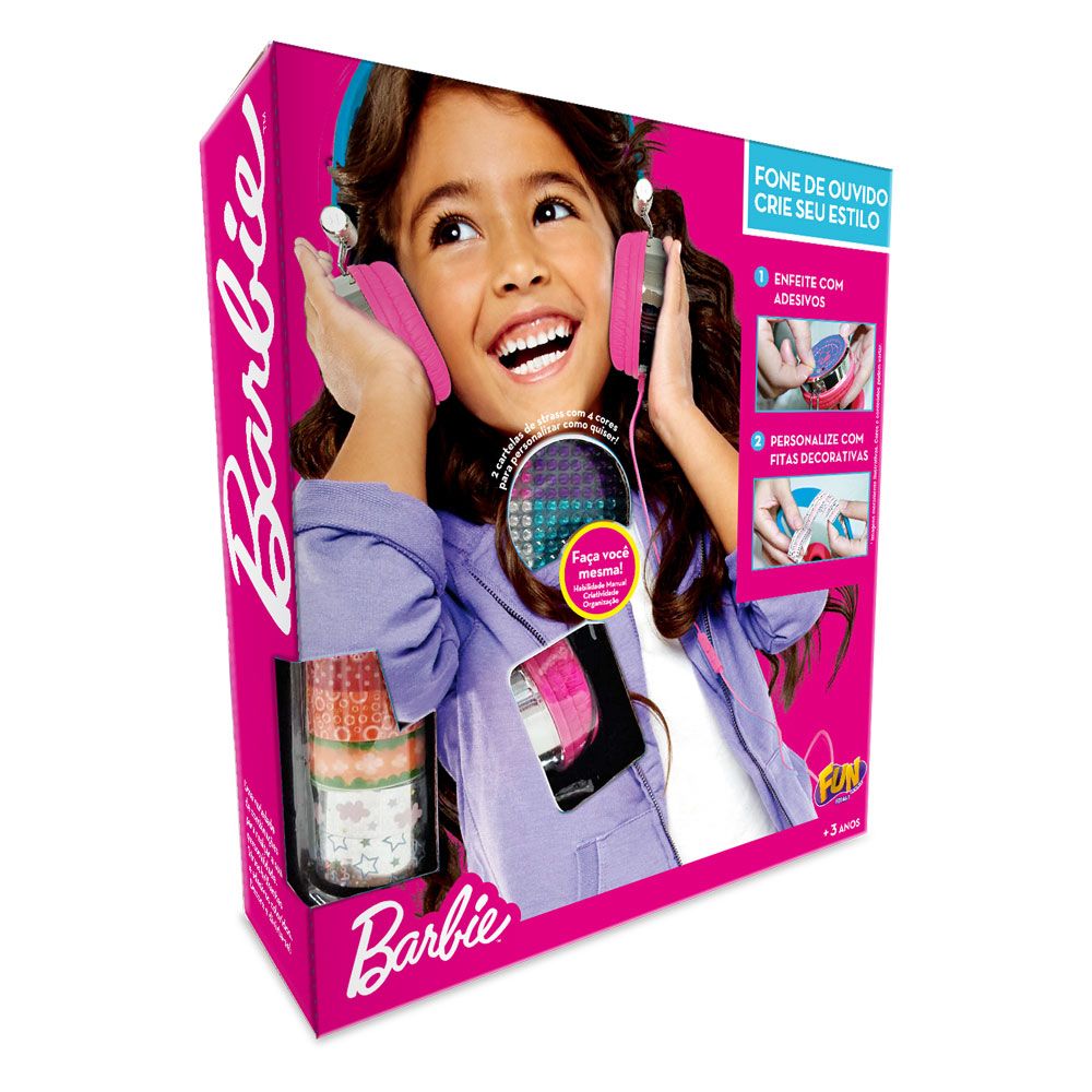 Barbie Fone de Ouvido Crie Seu Estilo - Fun Divirta-se