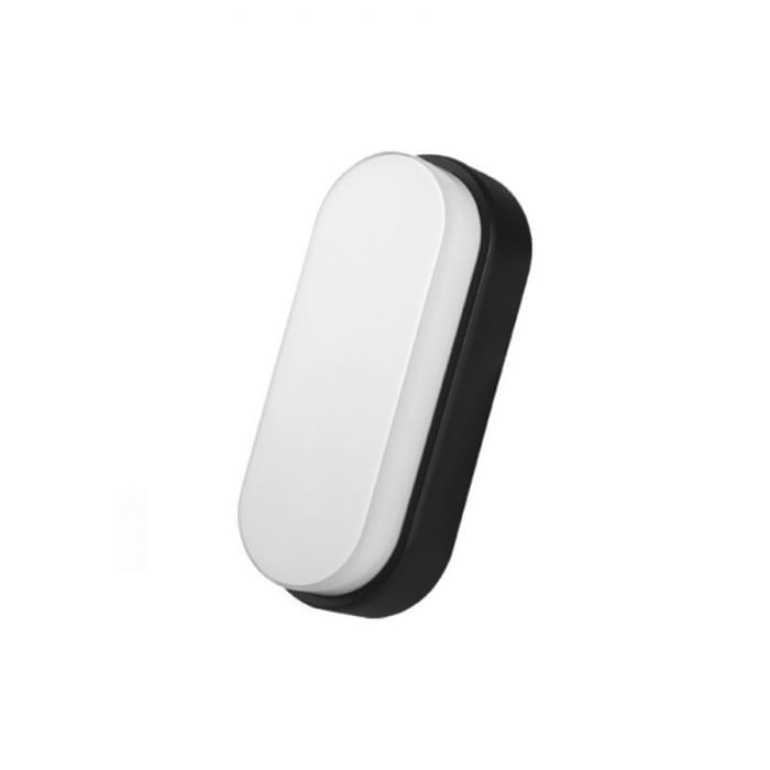 Arandela Led Tartaruga 15w Biv.Policarbonato IP-65 Preta - Santa Fé