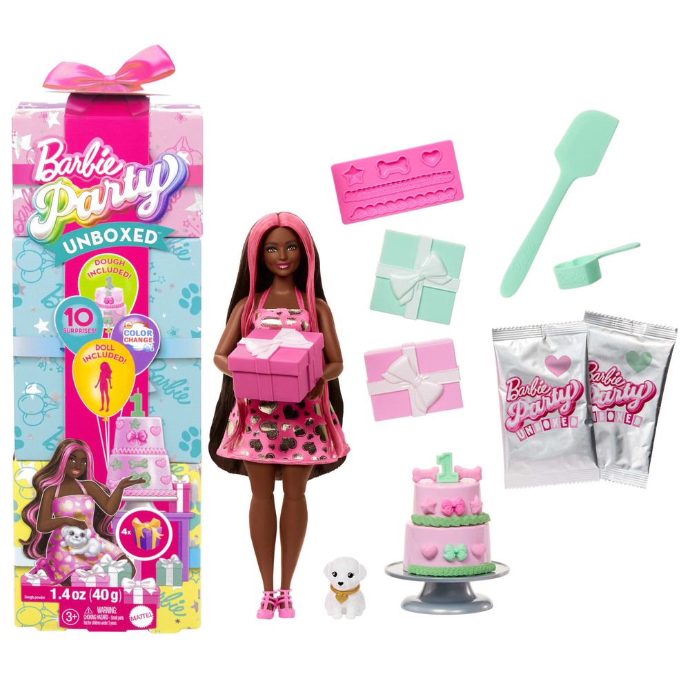 Barbie Festa de Pets Corações Brilhantes - Mattel