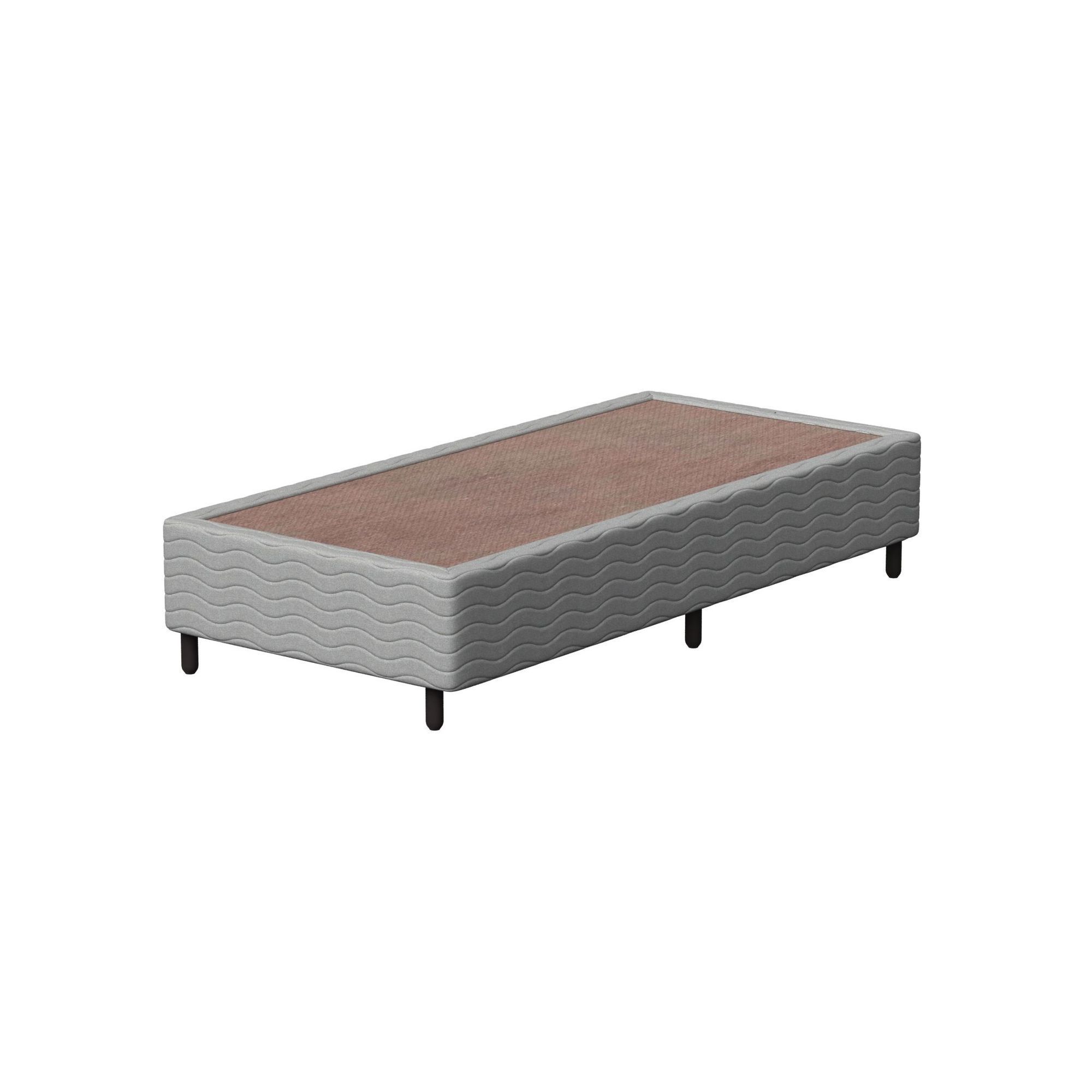 Base Box Solteirão Probel Luxo Tela Cinza (100x200x26cm)