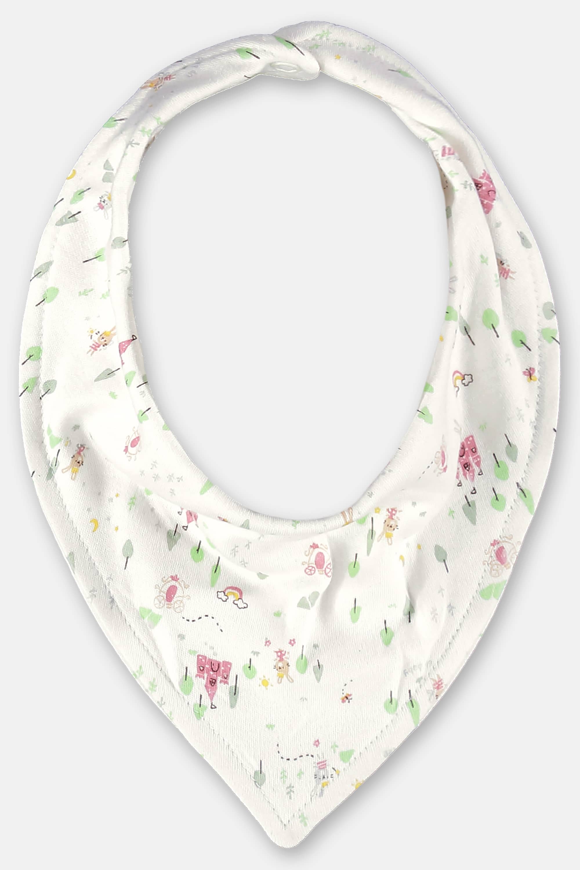 Babador em Suedine para Bebê Menina (Off White) Up Baby