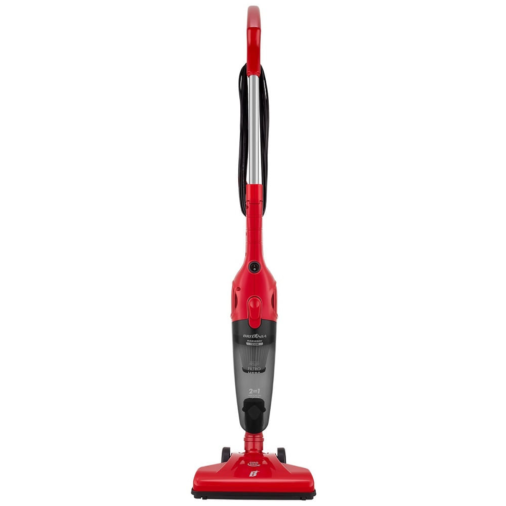 Aspirador de Pó Britânia com Filtro 2 em 1 Vertical Vermelho BAS1290 – 220 Volts