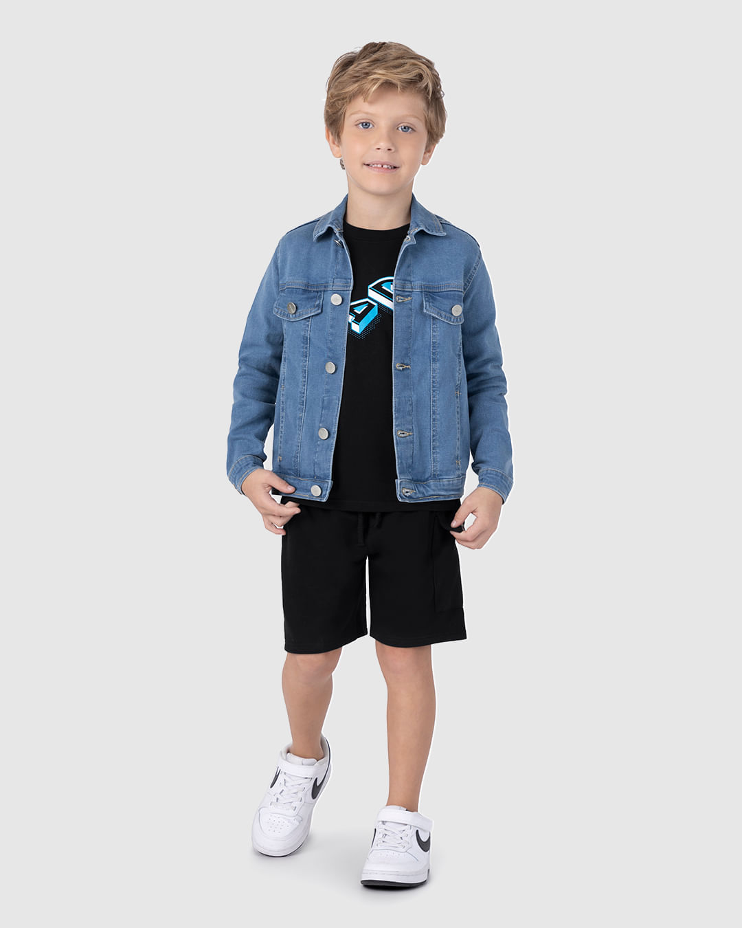 Bermuda Infantil Menino Com Bolso Cargo Em Moletinho Malwee Kids