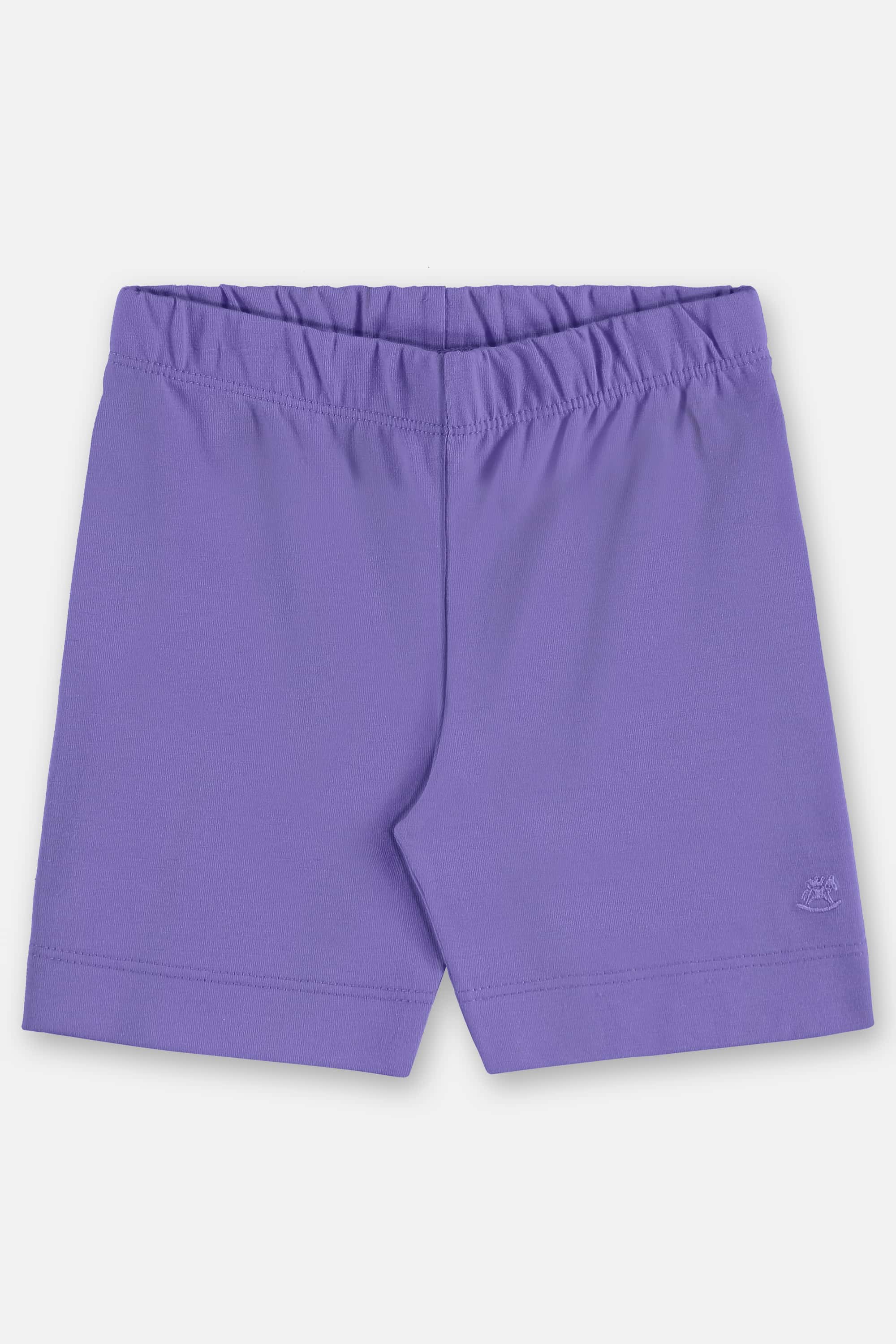 Bermuda Ciclista Infantil Feminina em Cotton (Roxo) Up Baby
