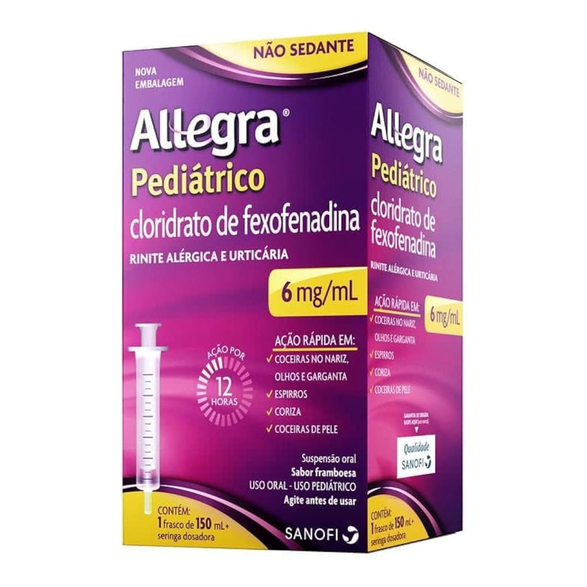 Allegra Pediátrico 6mg/ml Suspensão Oral 150ml