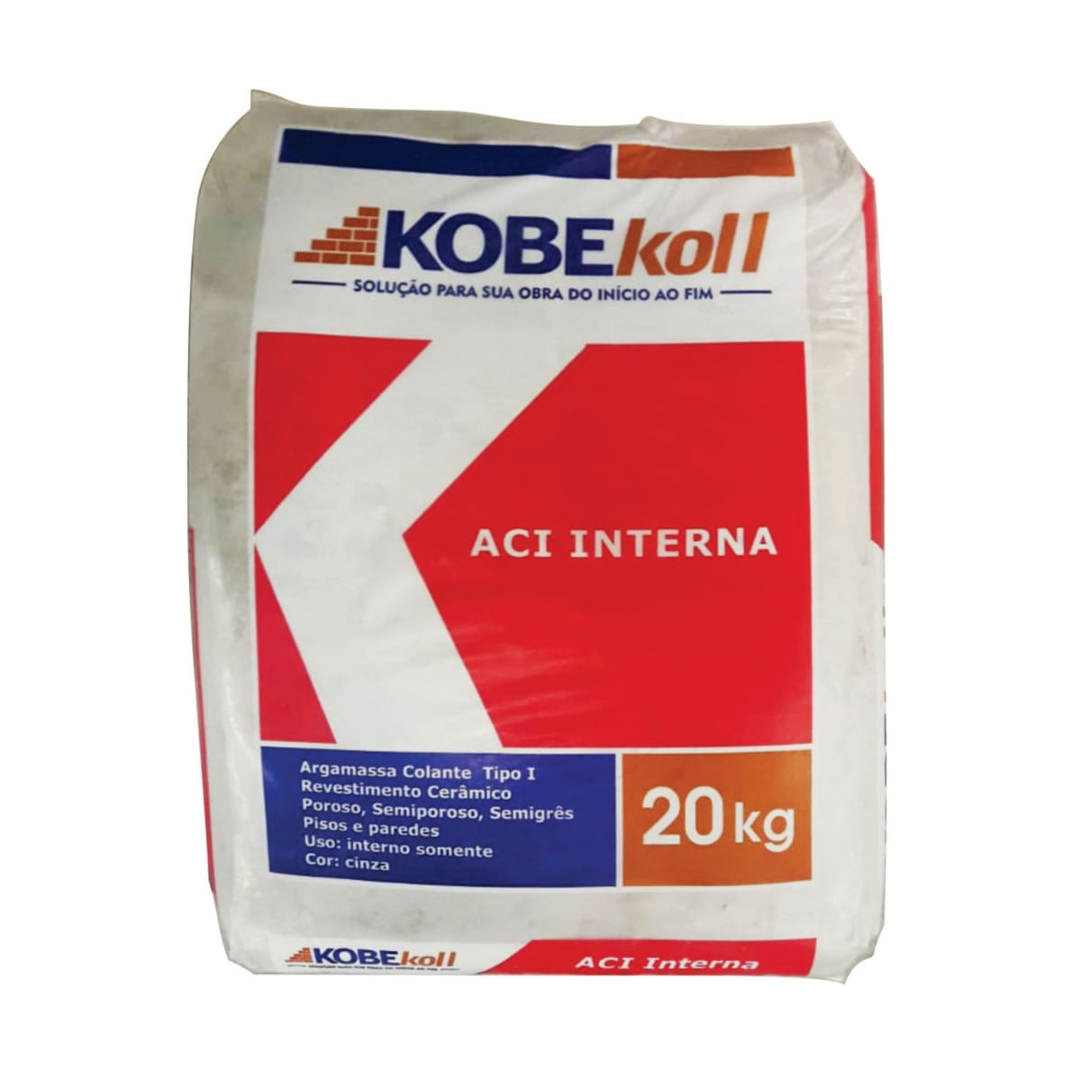 Argamassa ACI Interno 20Kg Kobekoll  Cinza