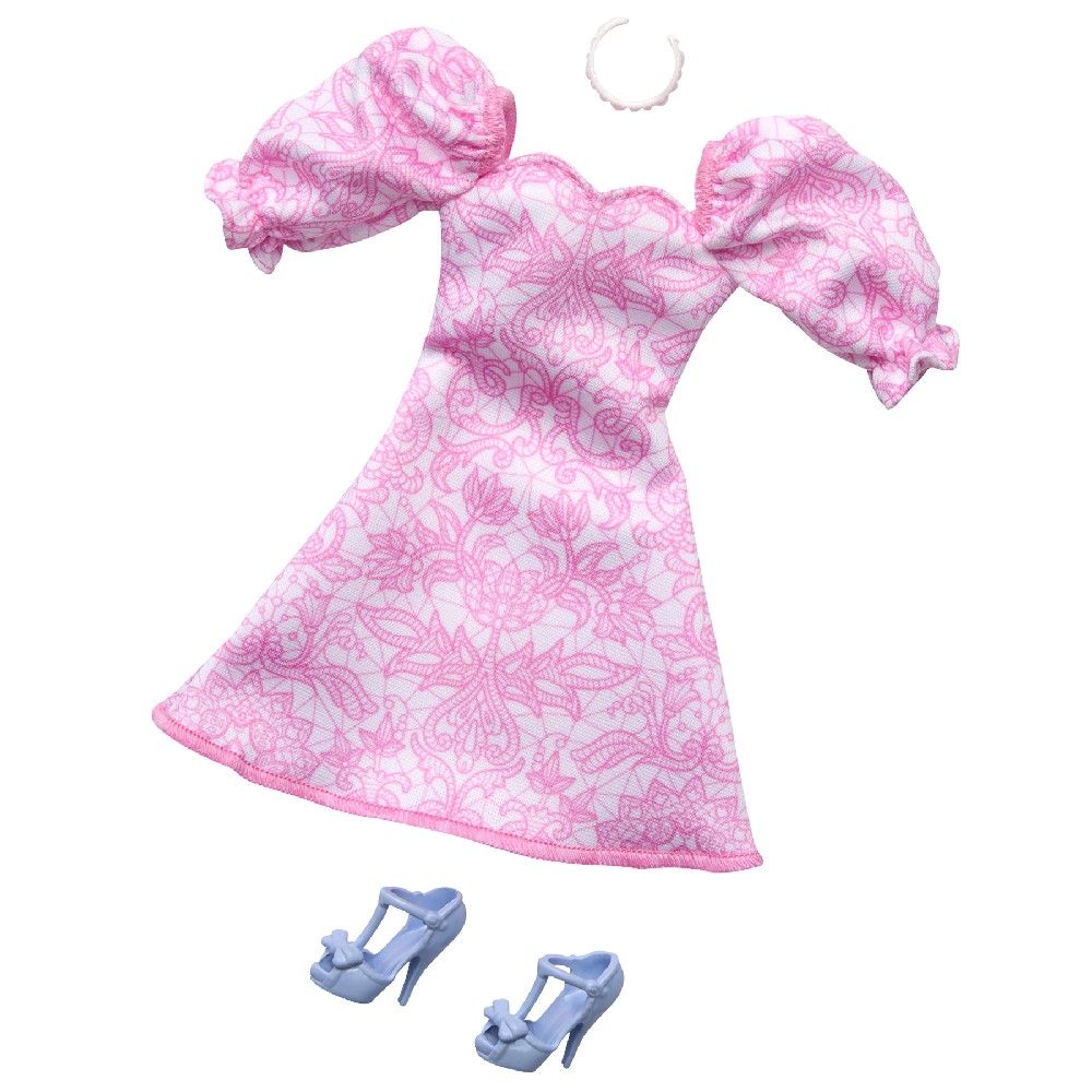 Barbie Acessórios para Boneca Vestido Estampado - Mattel