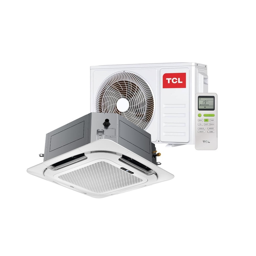 Ar Condicionado Split Cassete 4 Vias Inverter TCL 24000 BTU/h Quente e Frio TAC24CHSGCTINV – 220 Volts