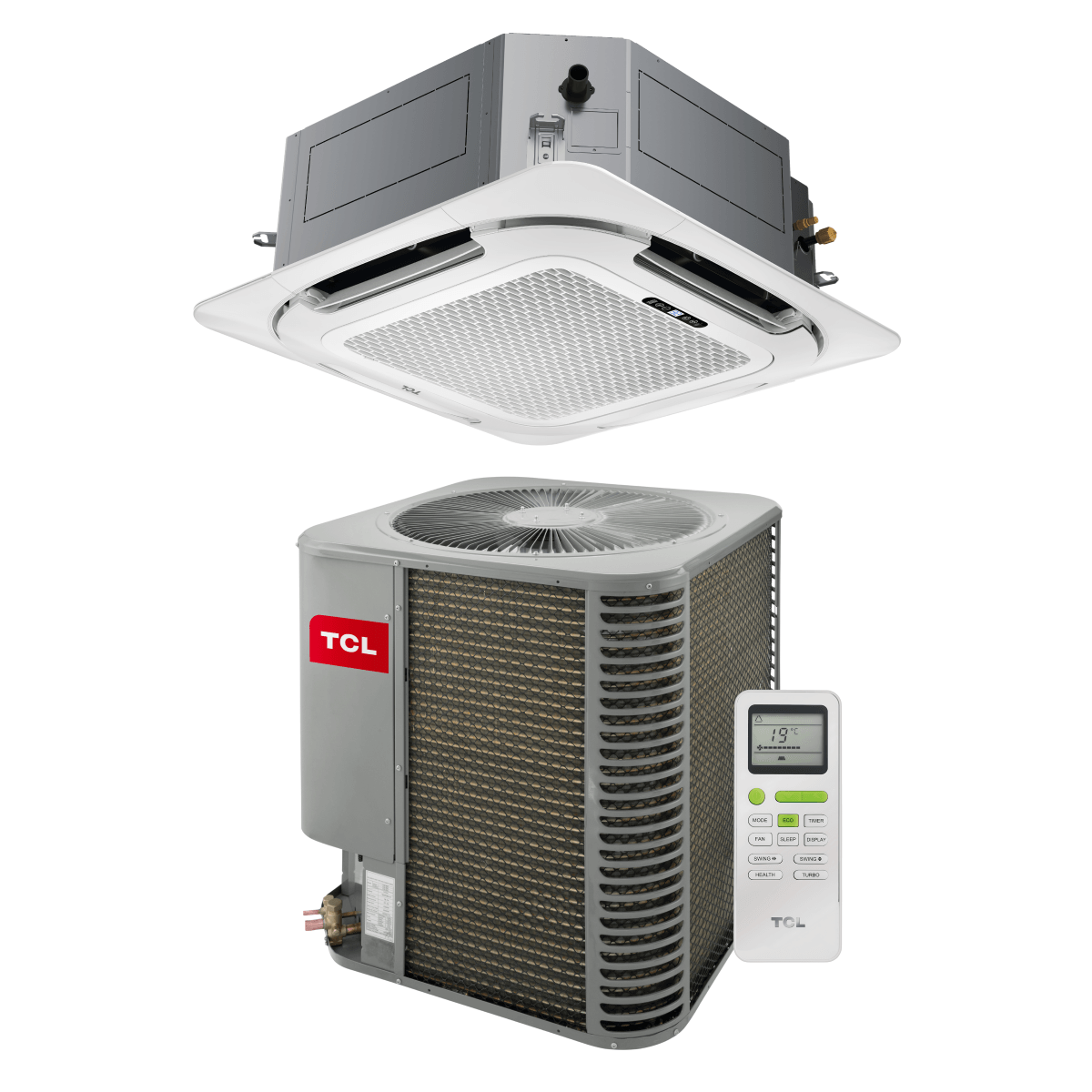 Ar Condicionado Inverter Split Cassete Frio 36000 Btus 220V Branco TCL