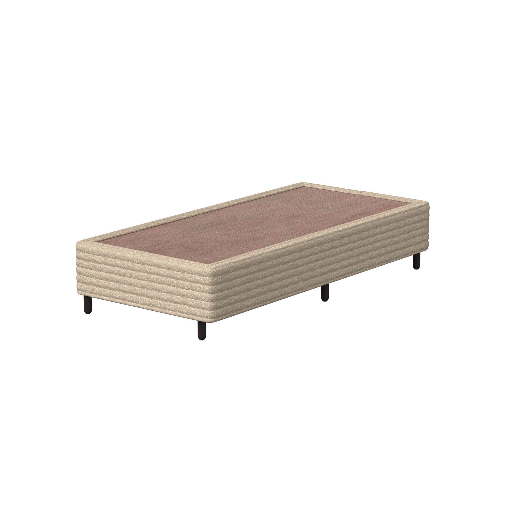 Base Box Solteirão Probel Luxo Bege (90x200x26cm)