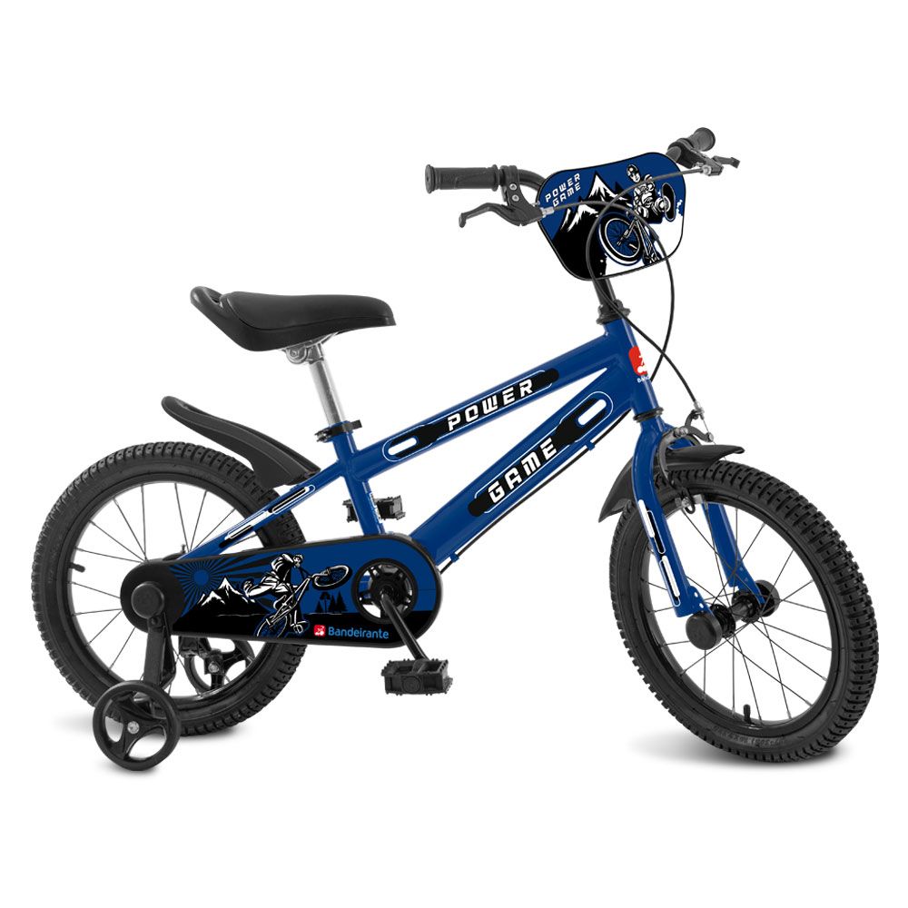 Bicicleta Aro 16 Power Game Azul - Bandeirante