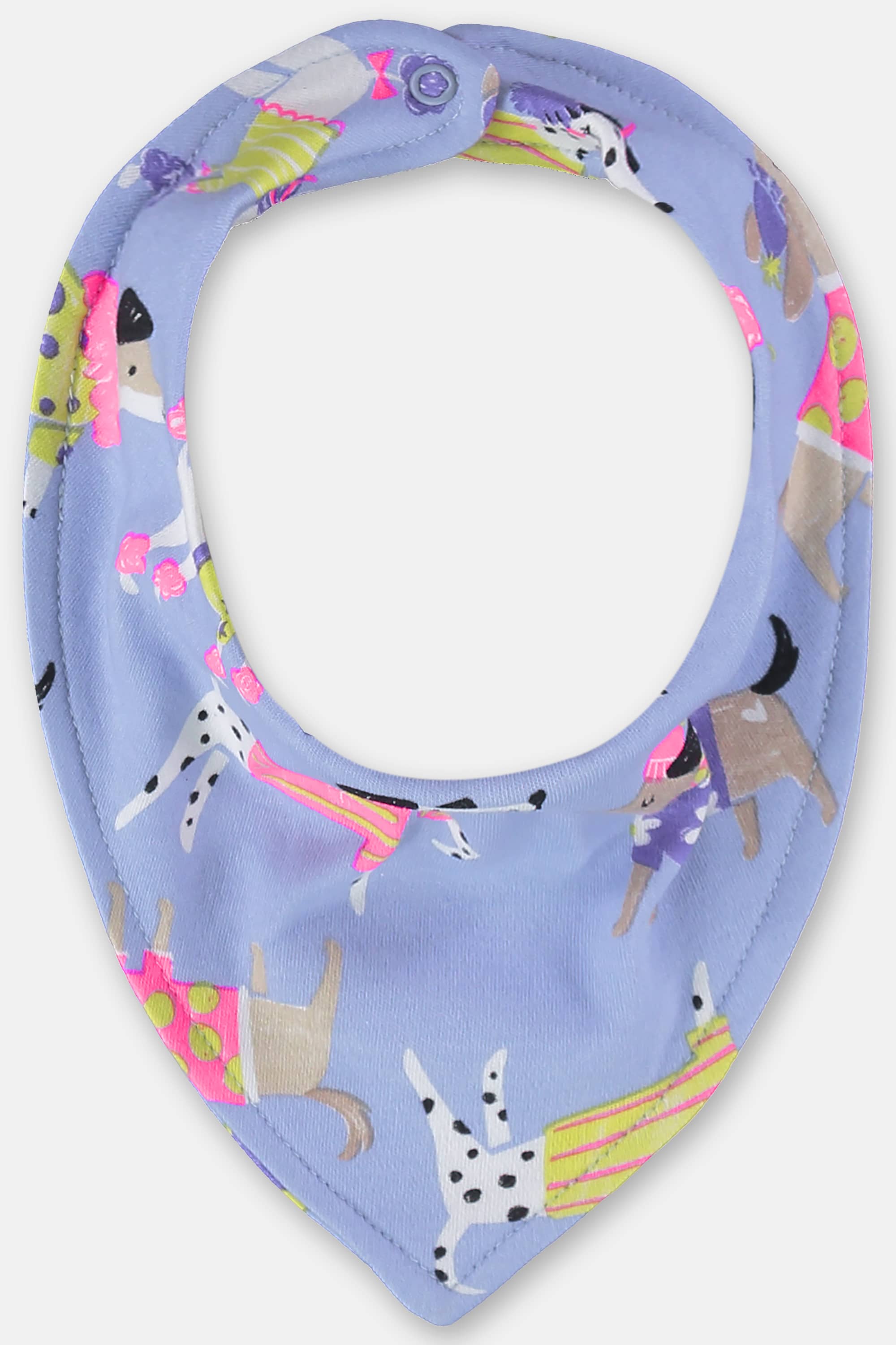 Babador em Suedine para Bebê Menina (Azul) Up Baby