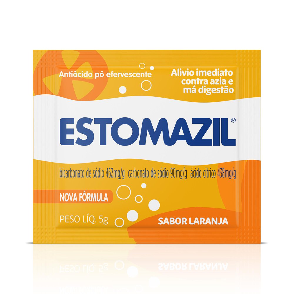 Antiácido Estomazil Pó Efervescente Laranja 5 g
