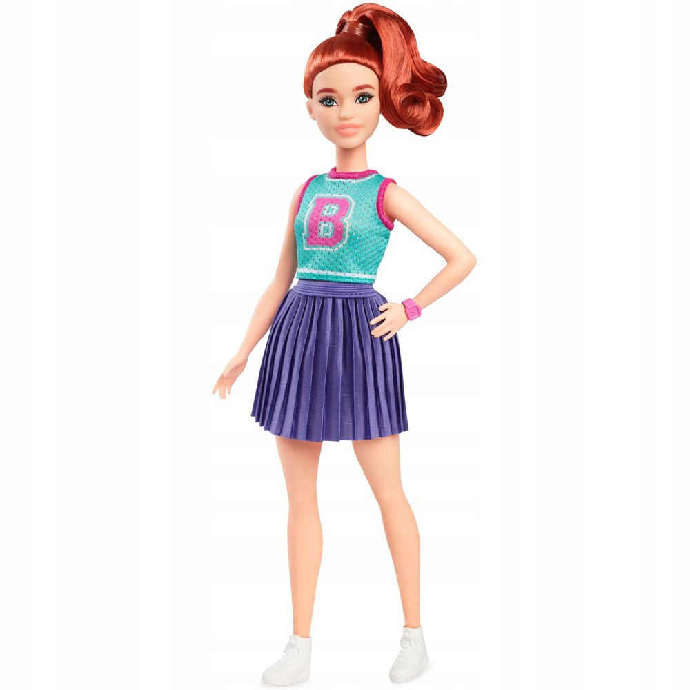 Barbie Fashionista Camiseta Verde e Saia Roxa - Mattel