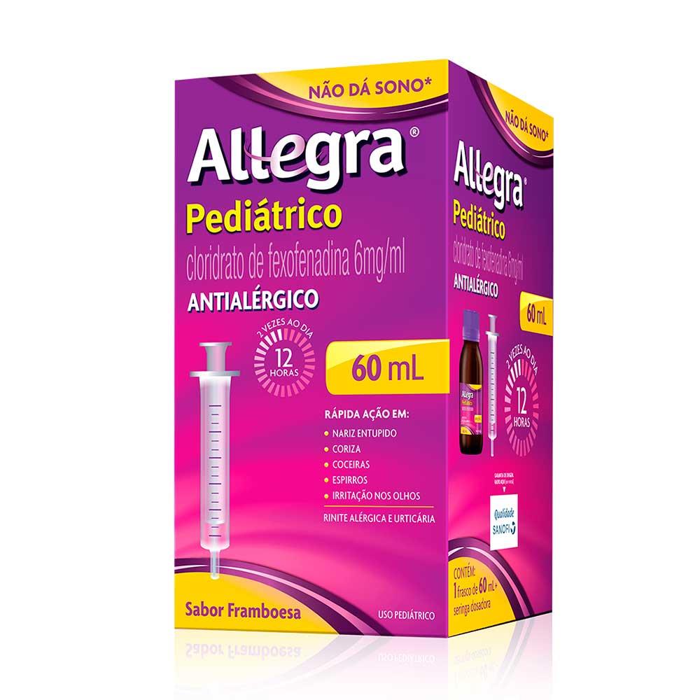 Allegra Pediátrico Framboesa Suspensão Oral 60ml