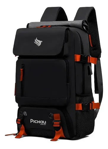 Mochila Pichau Vulcan, Preto E Vermelho, Pch-vulc-bl01