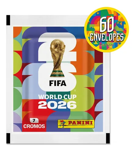 [R$ 6,16/pct] Kit 420 Figurinhas Do Álbum Copa Do Mundo 2026- 60 Envelopes