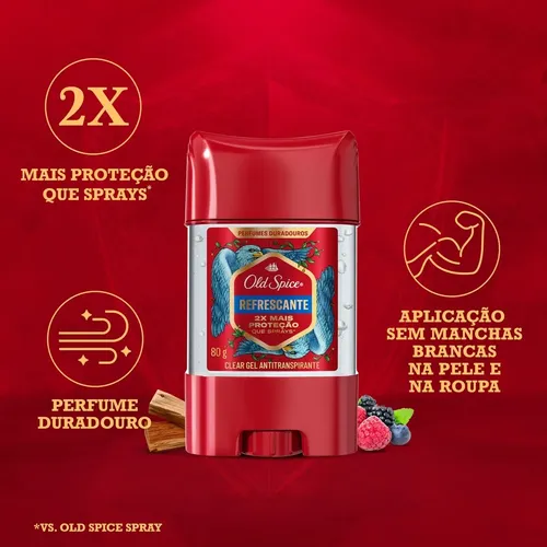 Old Spice Desodorante Gel Antitranspirante 80 g