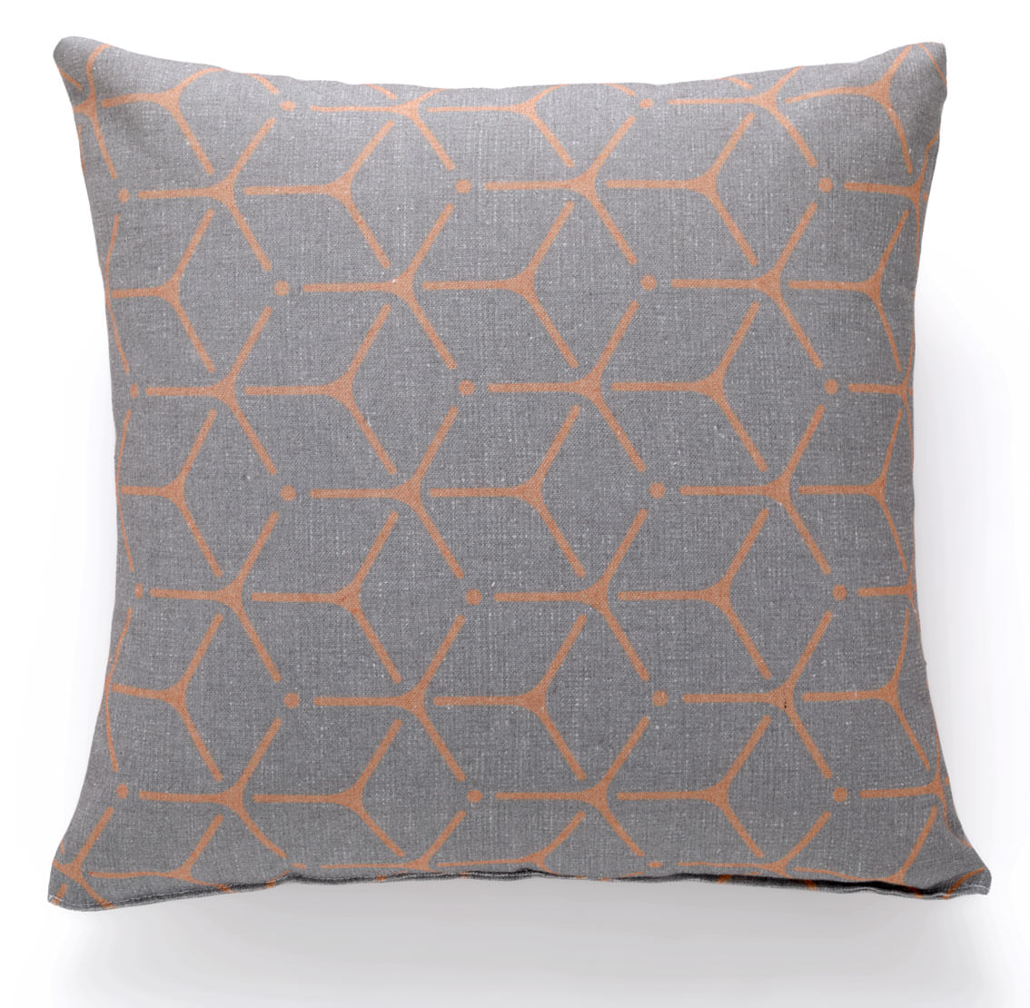 Almofada Caioba sem Zíper 45x45cm Hexagon Hedrons