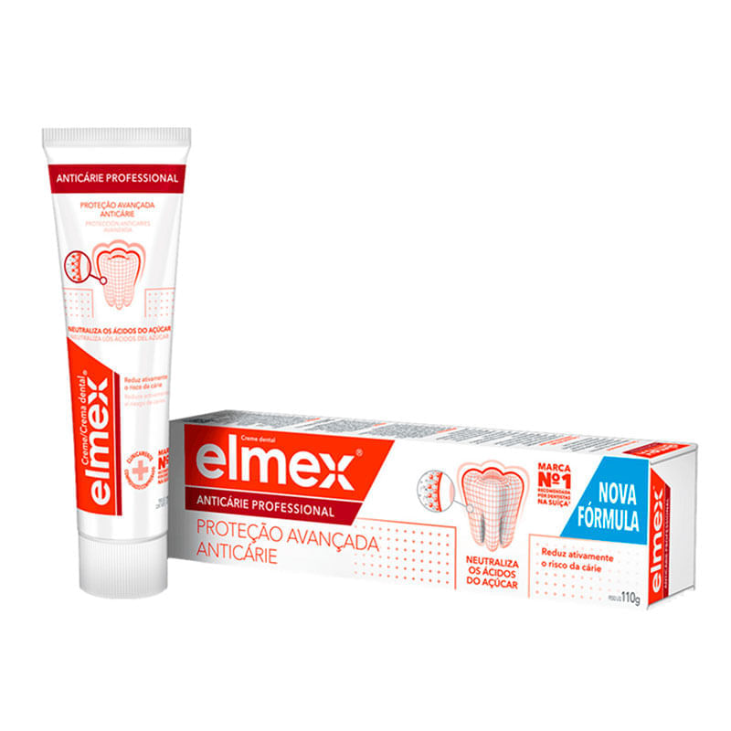 Creme Dental Elmex Anticárie Professional 110g - venc. 11/2026