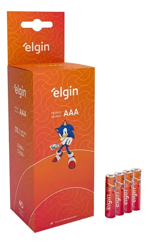 Elgin Kit Pilhas AAA 1,5V 40 unidades