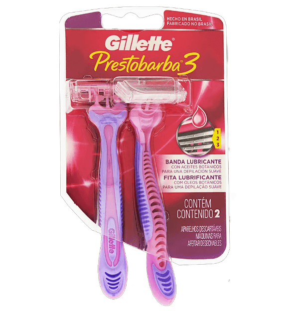 Aparelho Para Depilação Gillette Prestobarba 3 2 Unidades