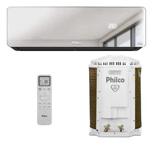 Ar Condicionado Inverter Espelhado Philco Pac12QG 12k BTUs Quente e Frio 220V