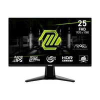 (APP) Monitor Gamer MSI MAG 25", Full HD, 200Hz, 0.5ms, Rapid IPS, HDR - 255F E20