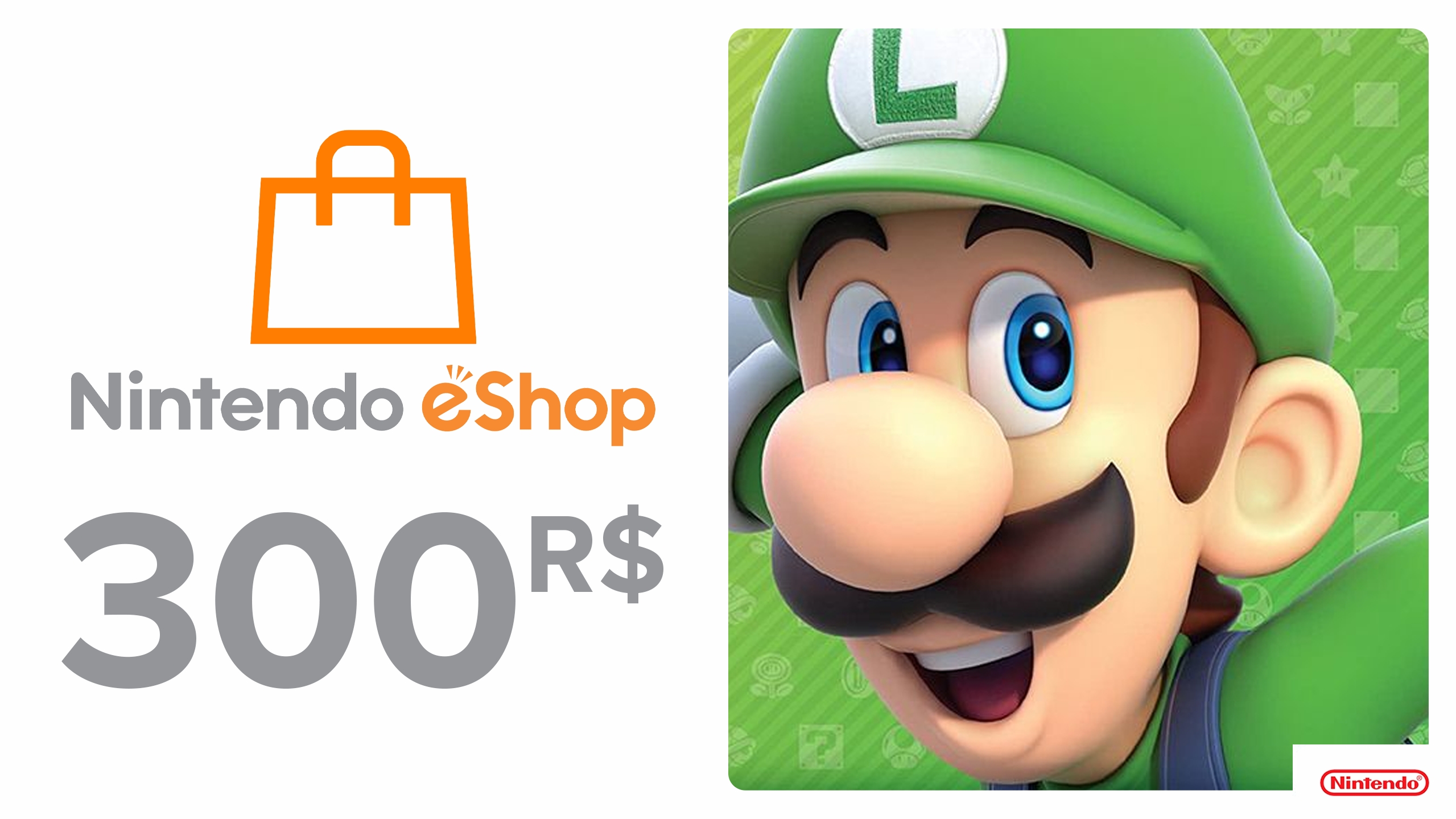 Vale-presente Nintendo eShop - R$300,00