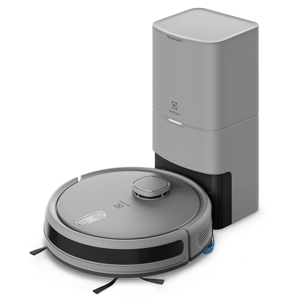 Robô Aspirador Electrolux 4 em 1 Wi-Fi Experience até 1h40 Mapeamento e Base Autolimpante (ERB80) - 127V