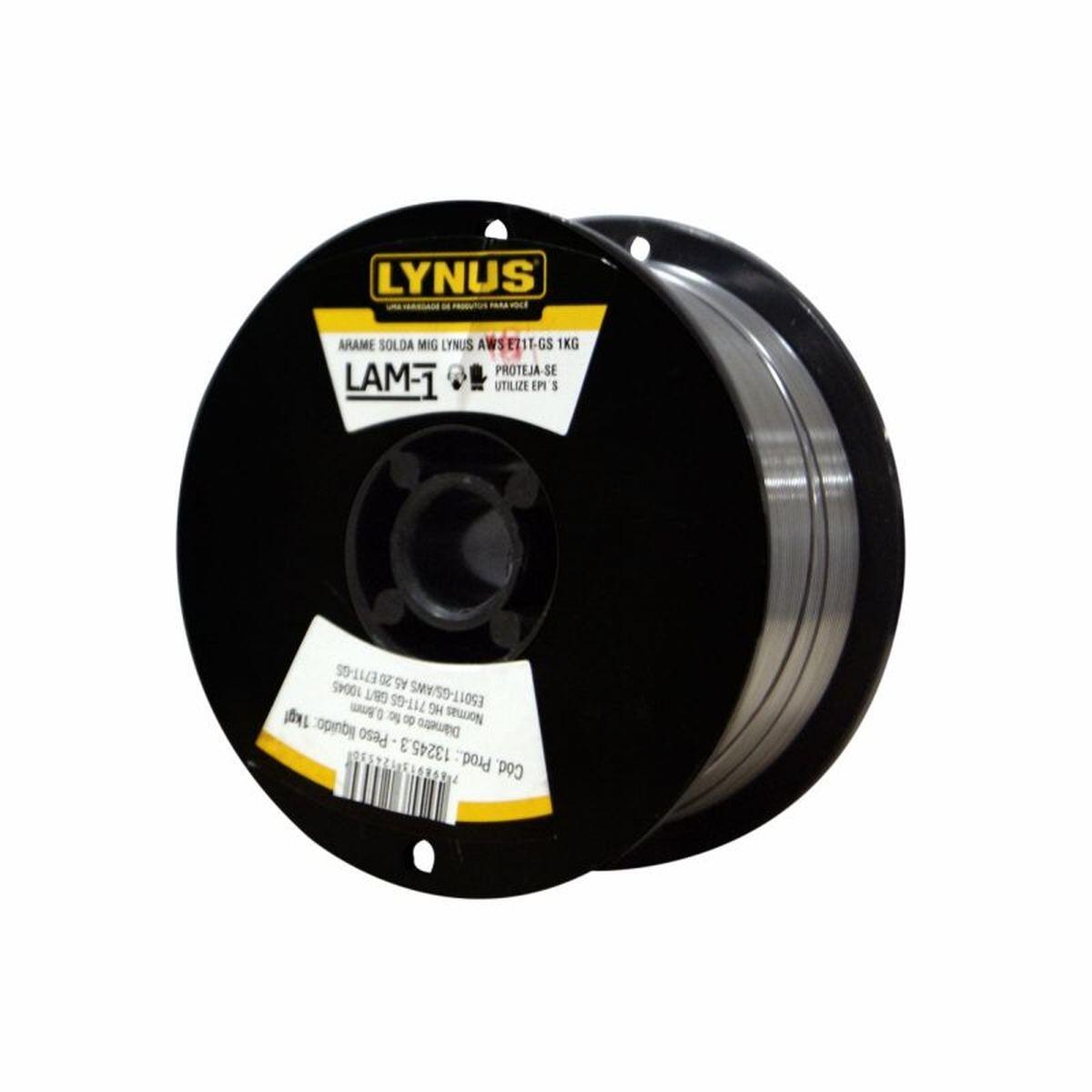 Arame Solda MIG AWS 1Kg E71T-GS LAM-1 Lynus