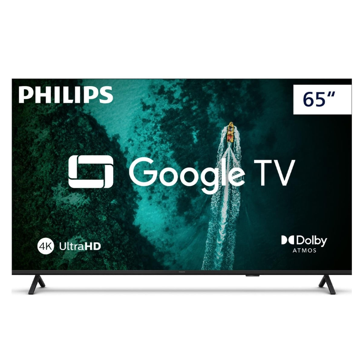 Smart TV 65" 4K Philips Google TV Comando de Voz Dolby Atmos - 65PUG7419/78